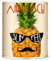 Ананас консервированный  кусочки 3,1 л, Sunfeel 