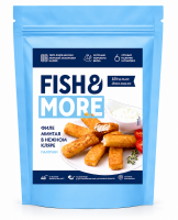 Палочки из минтая в кляре п/ф с/м обжар, Fish&More, упак 330 гр