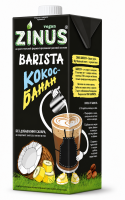 Молоко растительное кокос-банан ZINUS BARISTA, 1 л.