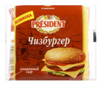 Сыр плавленый ломтевой "Чизбургер" 40%, упак 150 гр, шт/27349/15 