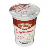 Сметана President 30% 350 гр, шт/725545/12