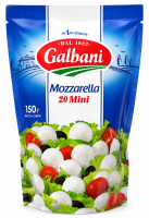 Сыр мягкий "Моцарелла" Galbani mini President 45%, 150г /725527/6