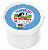 Сметанный продукт "Альпийская коровка" 20% (ведро), 5кг