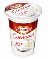 Сметана President 30%, 350г /725545/12