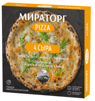 Пицца 4 сыра заморозка, упак- 340 гр, Мираторг, шт